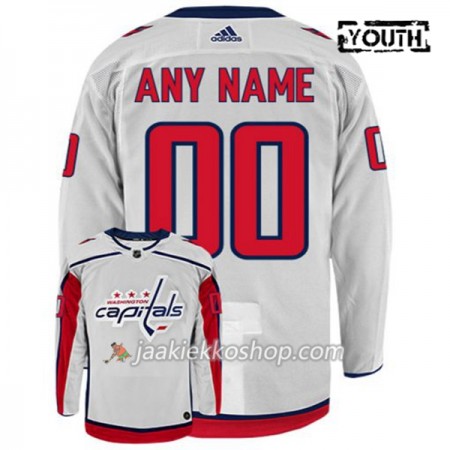 Lapsille NHL Washington Capitals Pelipaita Custom Adidas Valkoinen Authentic